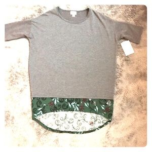 LuLaRoe floral dipped Irma- NWT
